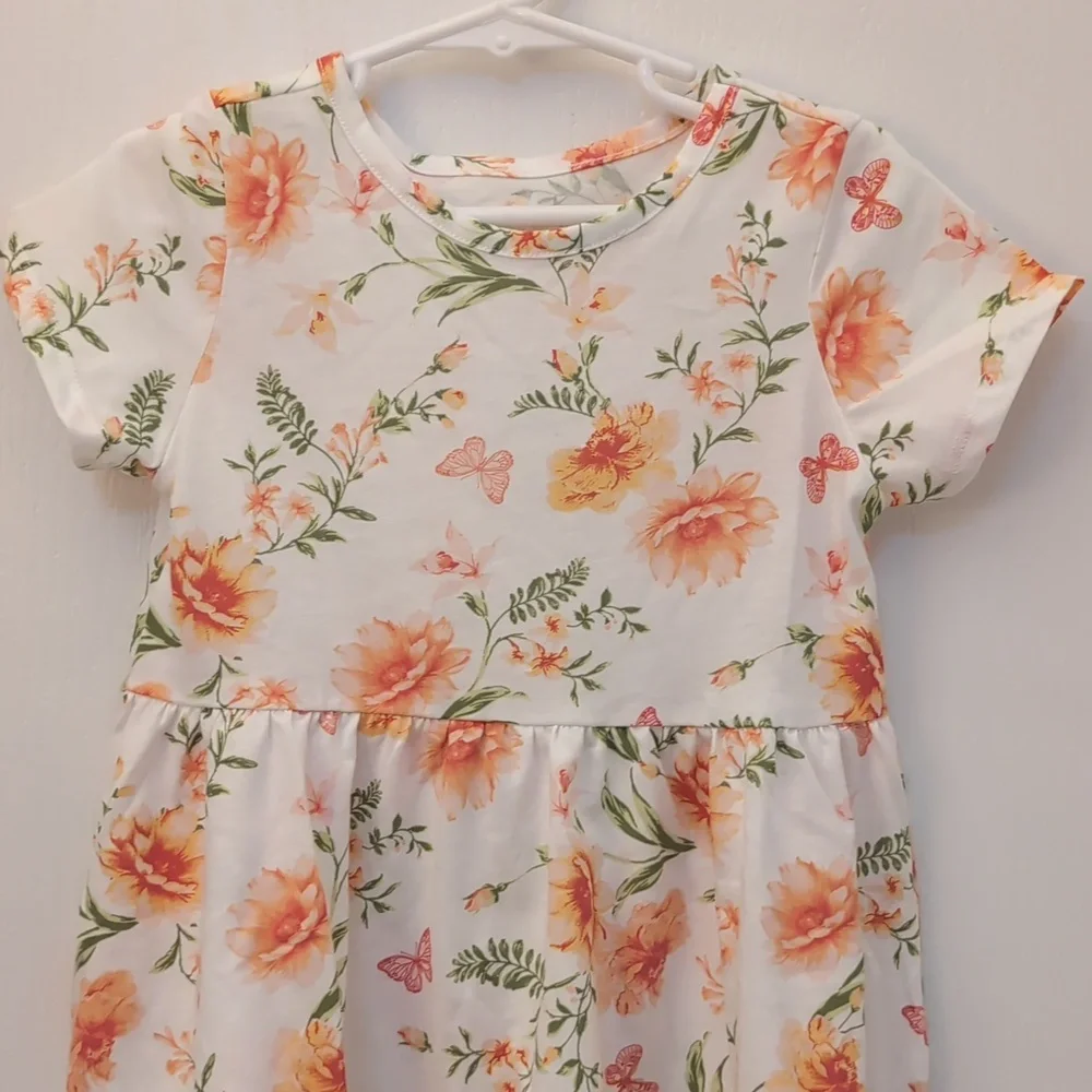 The Children's Place Floral Butterfly Girls Dress. Size 5T. NEW